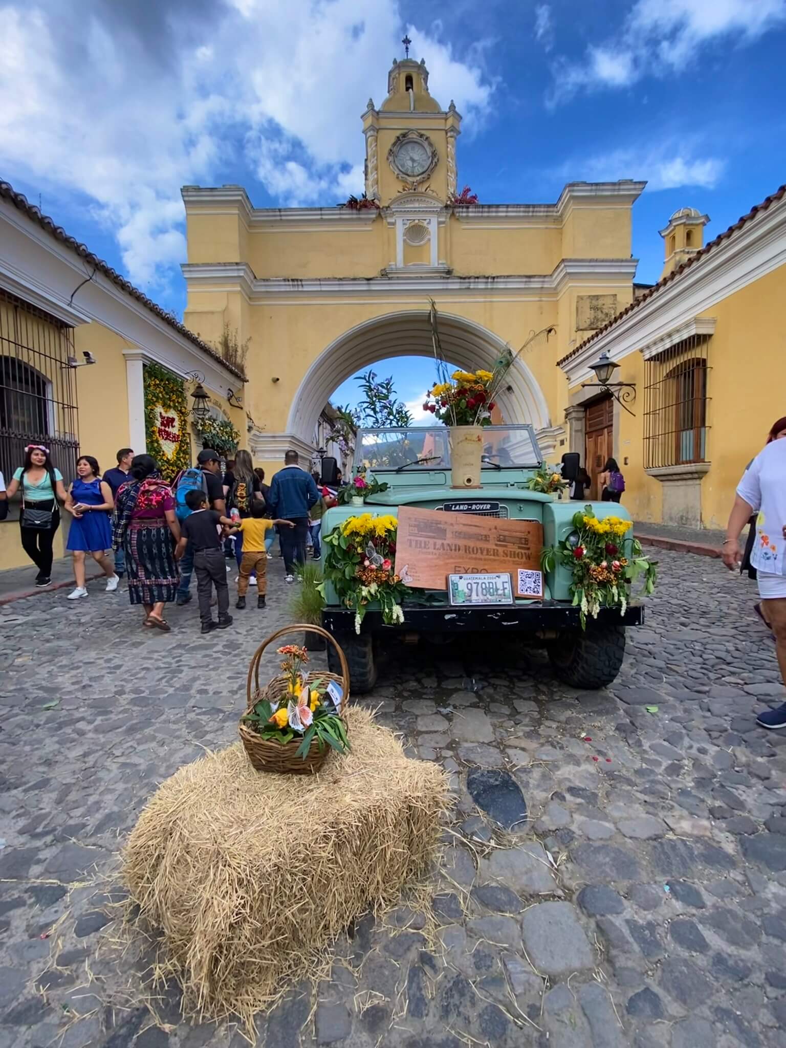 Bloemenfestival in Antigua in Guatemala