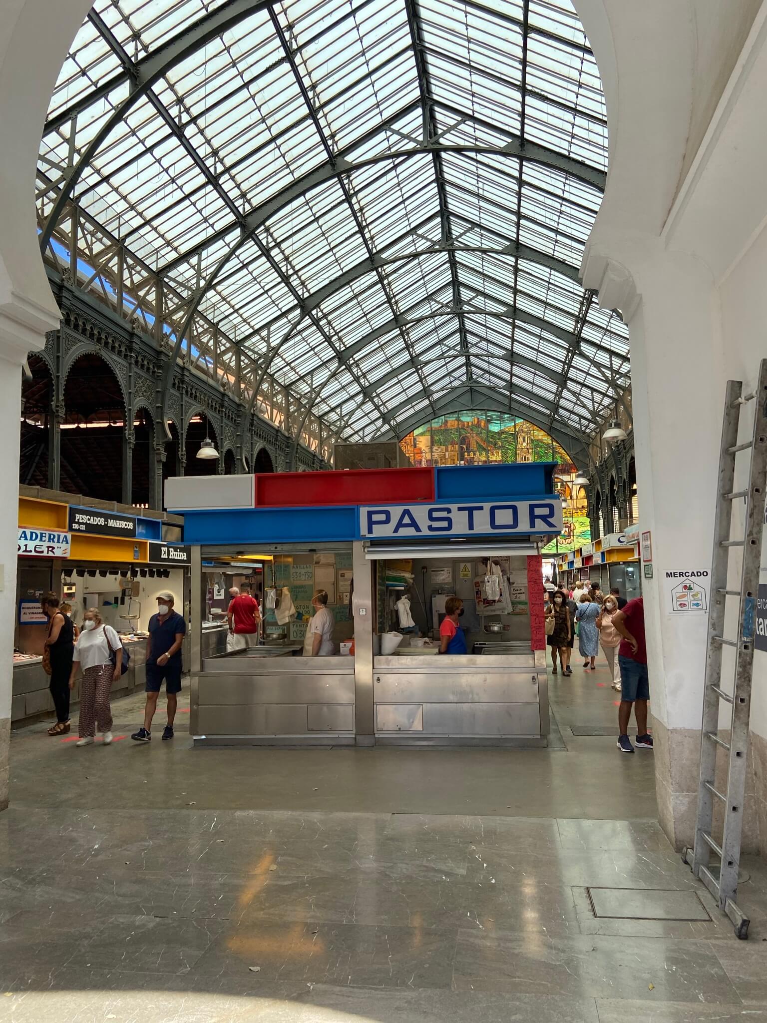 Oude markt in Malaga in Spanje