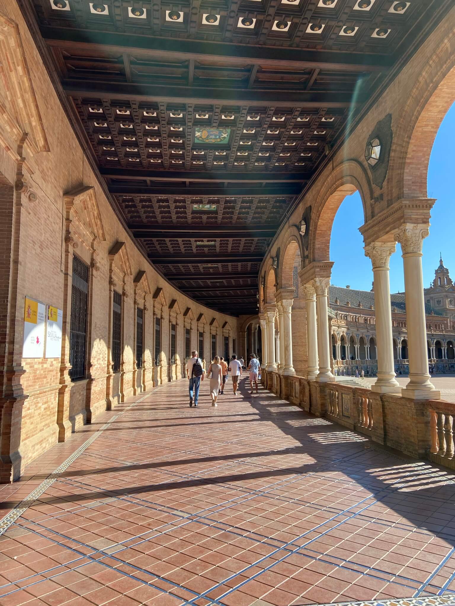 Plaza de Espana in Sevilla in het zonnige Spanje